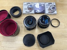 Kit obiettivo Pentax 67 Takumar 105mm 2.4 / 45mm 4.0 6x7 filtro cappuccio elicoidale