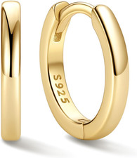 925 Sterling Silver Huggie Hoop Earrings Small Hoop Earrings for Women Hypoaller