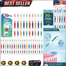 Kids  Adults 30 PCS Toothbrush Set - Medium Soft Bristles for Ultimate Comfort