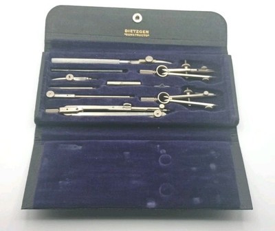 Vintage DIETZGEN ''Constructo'' Drawing Instrument Set Germany 1094 with Case