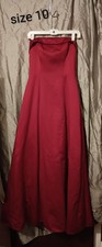Beautiful Long Red Formal/Prom/Bridesmaid Gown Size 10