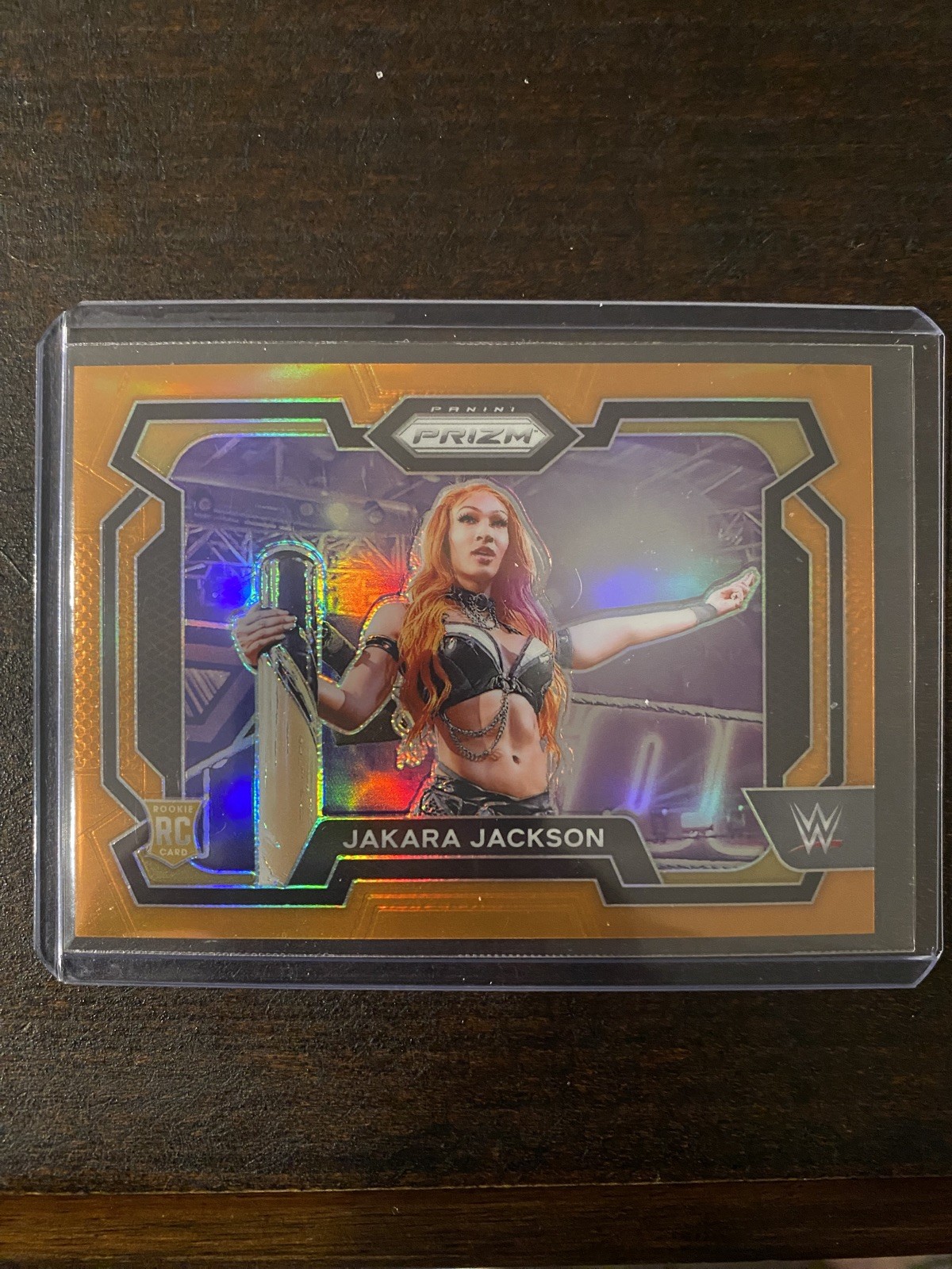 2024 WWE Prizm - Jakara Jackson - Orange Prizm - #12 - Rookie /99