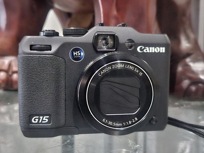 Canon PowerShot G15 12.1MP Digital Camera - Black for sale online
