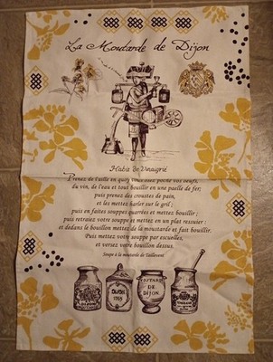 Torchons & Bouchons French Tea Towel La Moutarde De Dijon 