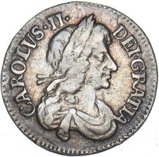 1679 Threepence - Charles II British Silver Coin - Nice