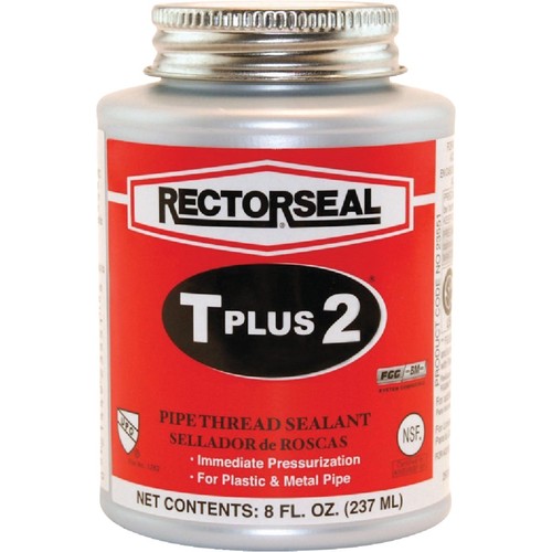 Rectorseal T Plus 8 Oz. White Pipe Thread Sealant with PTFE 23551 Rectorseal T