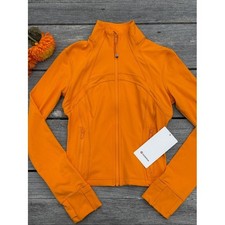 Lululemon Define Cropped Jacket Nulu Citrus Sizzle Tone Size 6 NWT     