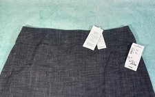 Eileen Fisher Women  s A Line Cross Hatch Linen Blend Medium Skirt NWT 118 NEW