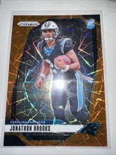 2024 Panini Prizm Rookies Jonathon Brooks #357 Lazer Prizm RC Orange