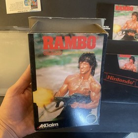 Rambo NES Nintendo Complete CIB Authentic! Circle Seal! Rare!