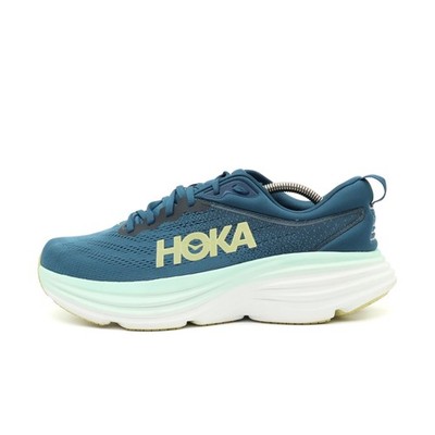 Hoka One Herren Bondi 8 Sneaker Blau Mesh Niedrig Rutschfest Laufschuh EU 44
