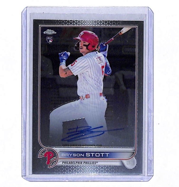 2022 Topps Chrome Bryson Stott Rookie Auto Autograph Card Phillies