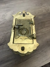 Antique 3 Piece Brass Art Deco Speakeasy Peephole Door Knocker Viewer