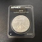 APMEX 2018 1 oz Silver American Eagle Coin .999 Fine Business Strike