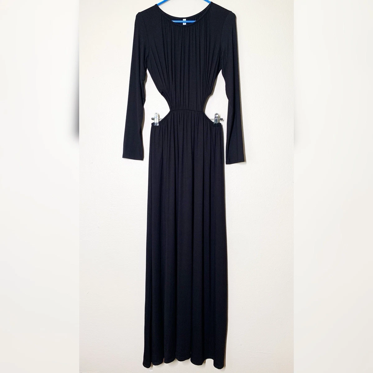 rachel pally long sleeve maxi dress $260 Rachel Pally Women's Brown Jolene Lace-Up Long Sleeve Maxi Dress Size S