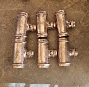 Viega Propress 1-1/4" Tees(6)  2=1-1/4"  4=1-1/4"x3/4"