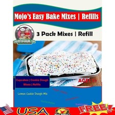 Child Friendly Baking Mixes Cake Cookie Easy Bake Refill Educational Play New