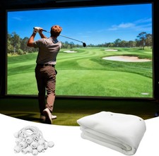 Professional Golf Simulator Impact Screen with Triple-Layer 3D Air Mesh for HD V