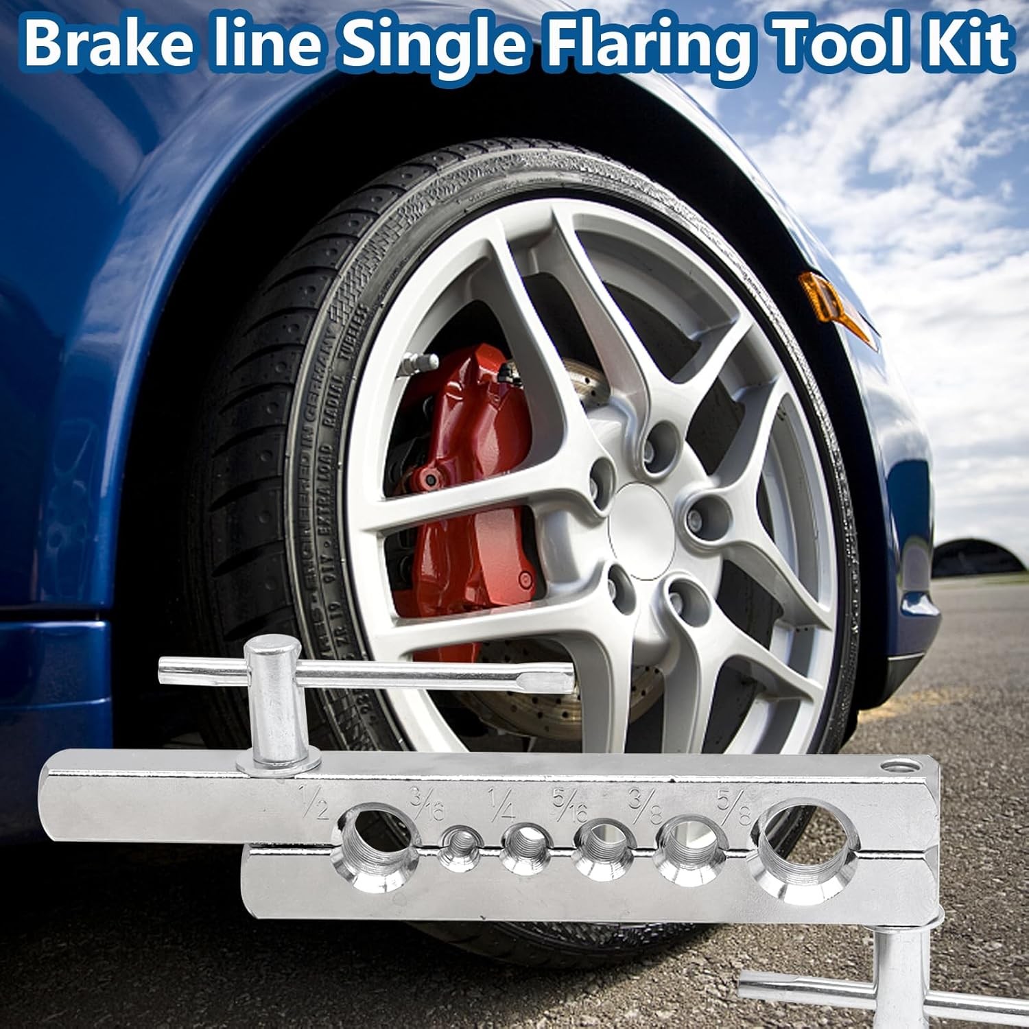 Brake Line Pipe Repair 20 Nuts Fittings Kit 3/16 25ft Copper Pipe Flaring Tools