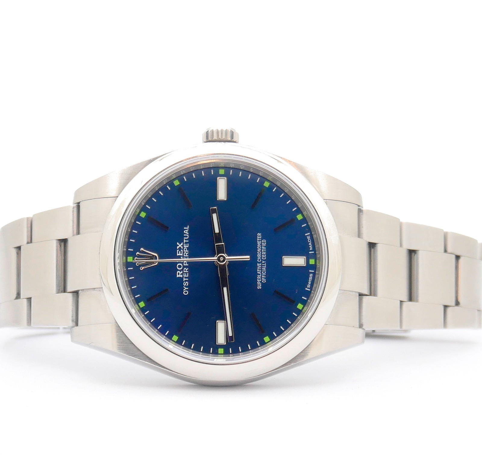 Rolex Oyster Perpetual 39 ref. 114300 Blue Dial Scatola e Garanzia foto 2