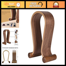 Wooden Headphone Stand Holder - Compatible with Gaming Headsets  Audio Gear - W