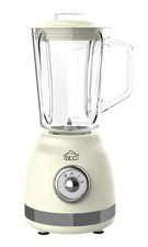 Frullatore Vintage 600W Bicchiere Vetro 1,5L 2 Velocità Pulse Acciaio Lame Inox