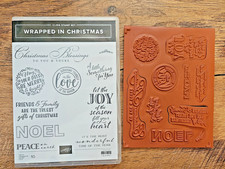 Stampin Up WRAPPED IN CHRISTMAS Blessings Winter Friends NOEL Joy Retired