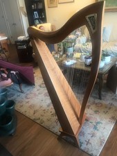 Dusty Strings harp musical instrument for sale, custom made, brand new