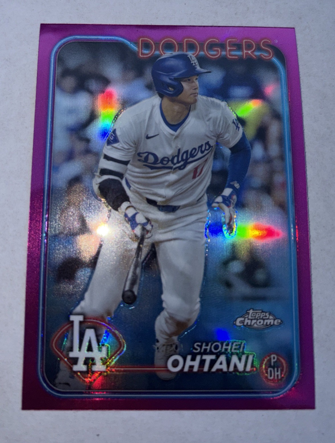 2024 Topps Chrome - Shohei Ohtani #1 Pink Refractor