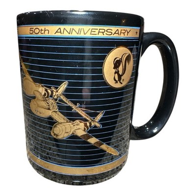 22k Gold Kapan Kent Lockheed P-38 Lightning Skunk Works Coffee Mug