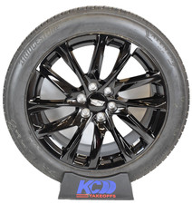 22 New Cadillac Escalade Glossy Black Onyx Replica Wheels Rims Tires