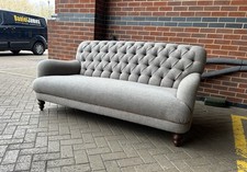 Tetrad Harris Tweed Button Back Sofa - Great Condition