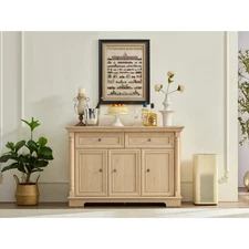 Style Kitchen Storage Cabinet Large Wall Cabinet W Drawers and Doors