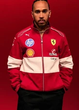 PUMA 2025 Scuderia Ferrari F1 Team Racing Jacket Red Official Formula 1 Gear XL