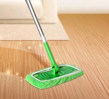 4 Pack Replacement Washable Green Microfiber Mop Cleaning Pads