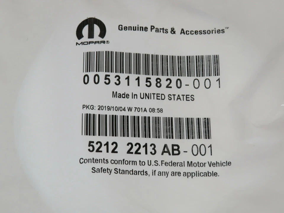 DODGE RAM 2500-5500 Catalytic Converter Gasket NEW OEM MOPAR — 第 3/3 张图片