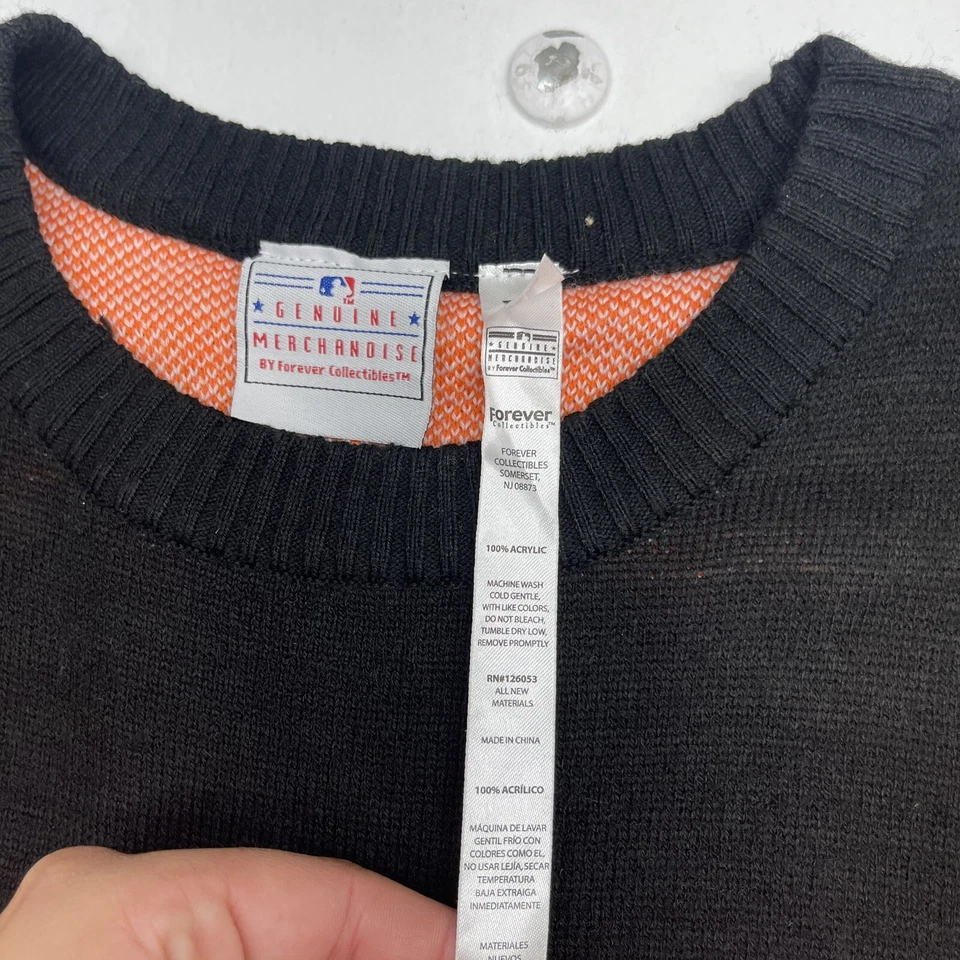 Forever Collectibles San Francisco Giants Lou Seal Orange Sweater Mens Size XL - Image 3 of 4