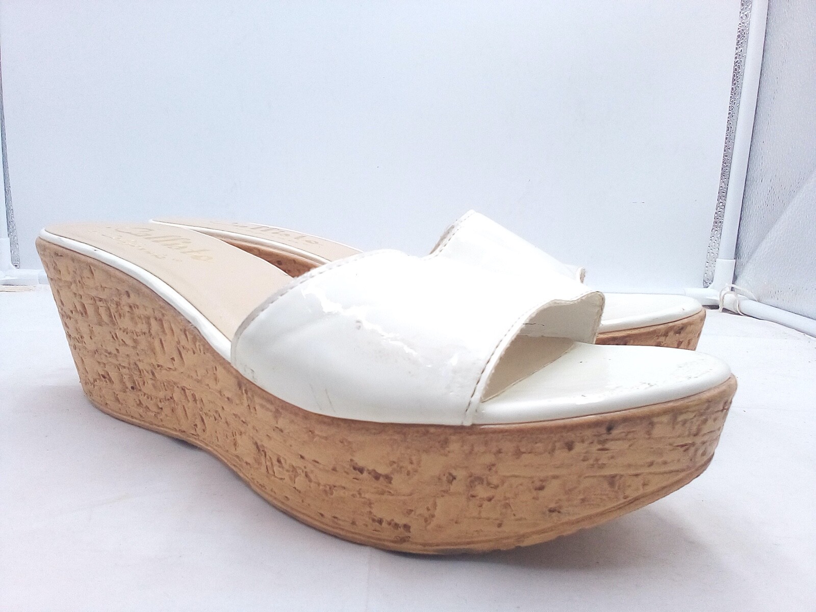 cute white wedge heels