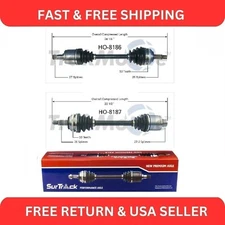 For Acura RSX 2002-2006 Base FWD Front Left & Right CV Axle Shafts SurTrack Set