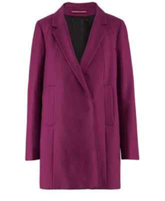 COMPTOIR DES COTONNIERS - Coat Model Oumy Cotton Purple Size 40 - New & Tags