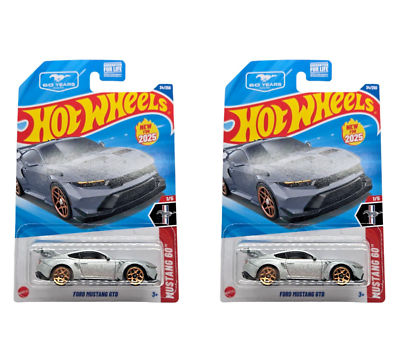 2025 Hot Wheels Ford Mustang GTD #34 Zamac Silver 60 Years