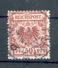 DR-Couronne/Aigle 50A De 1889 Gest. BPP 75EUR (Z1525)