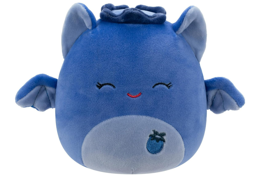 Squishmallows Original 5-Inch Bessie Blueberry Bat - Official Jazwares Plush