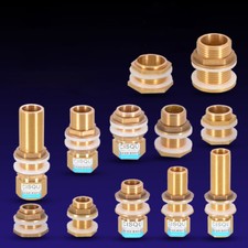 1/2" 3/4" 1" Brass Water Tank Fitting Connector Male Female Extend Waterproof