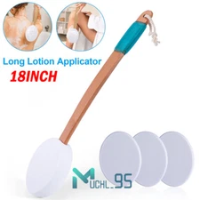 18" Long Handle Lotion Applicator Back Brush for Tanning Skin Cream Any Lotions