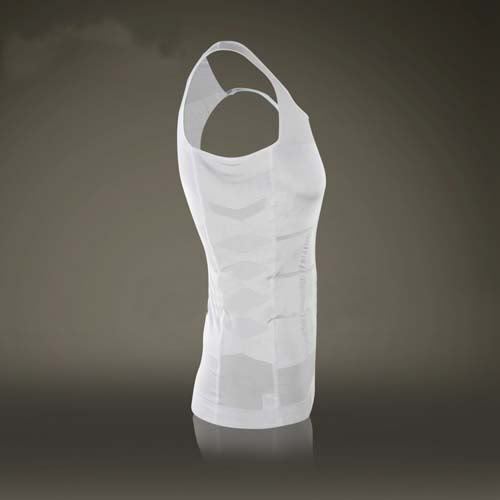 MEN SLIM VEST Body Shaper Chest Belly Waist Trainer Compression Shirt Underwear - Picture 14 of 23