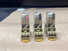 LOT OF 3 Omron MY2IN Coil Relay w/ Base #107L64