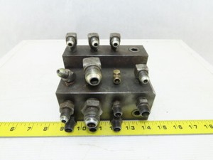 16 Port Compact Stacked Steel Hydraulic Manifold