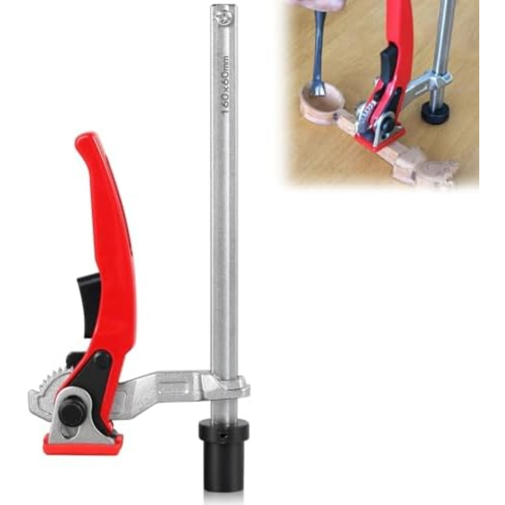 Rierousy Morsetto a Leva in Acciaio per Guide - Serraggio Rapido Professionale