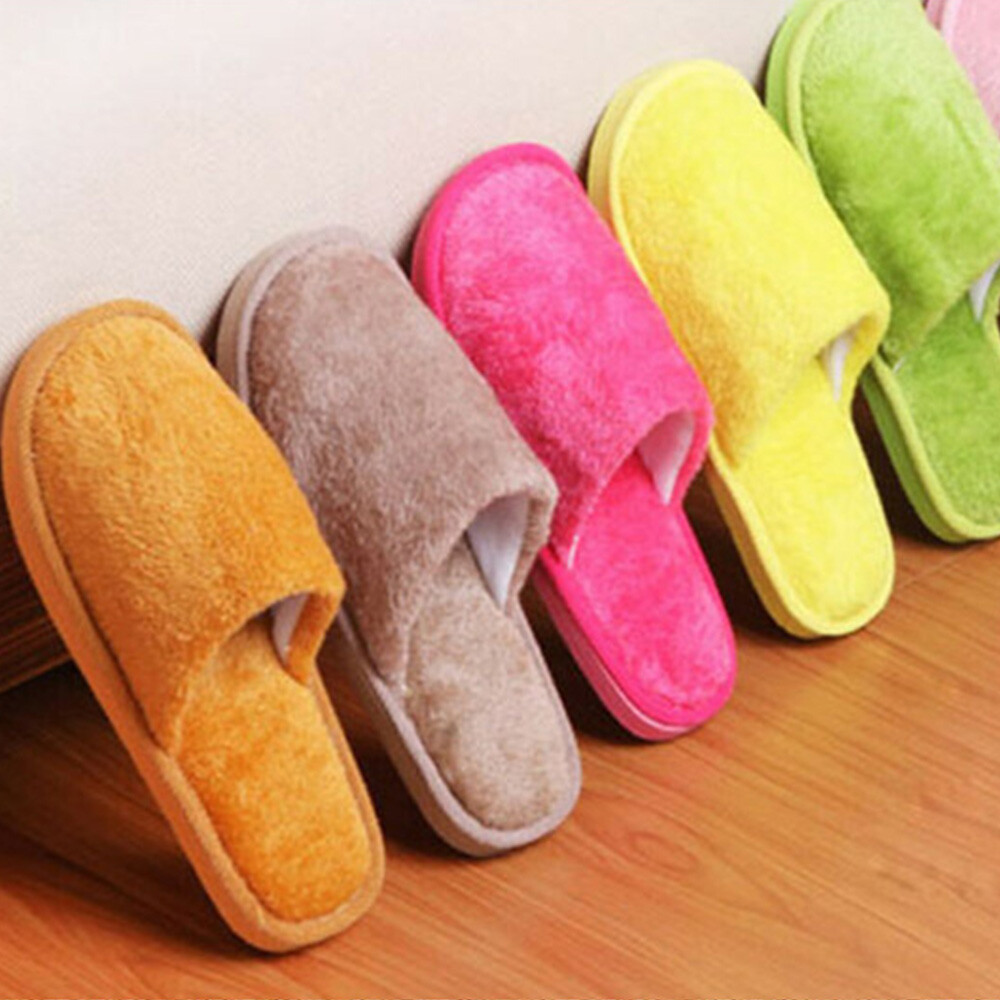 Soft Anti-slip Warm Cotton colors Slippers House Indoor Shoes